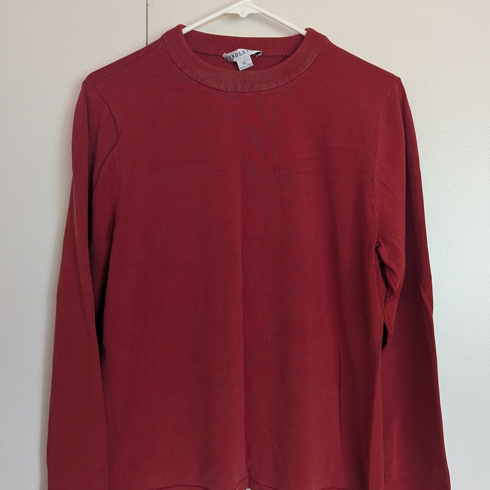 Pendleton Red Long Sleeve Top